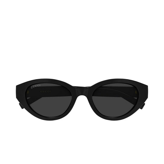 Gucci GG2105SA 001 Sunglasses 52mm Black / Dark Grey Solid Lens - image 2