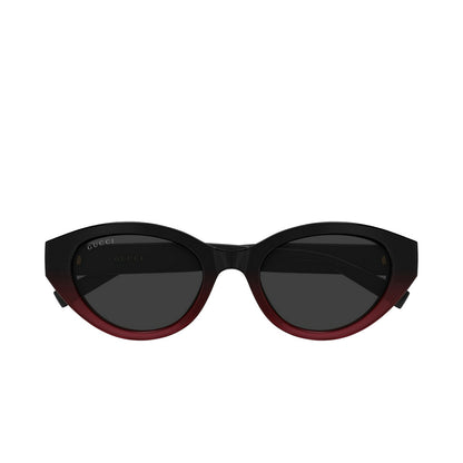 Gucci GG2105SA 003 52mm Sunglasses Black Red / Dark Grey Solid Lens - image 2