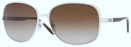 Versace VE2105 100013 59mm Sunglasses Silver / Brown Gradient Lens