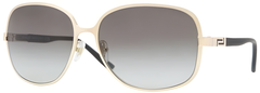 Versace VE2105 100211 59mm Sunglasses Gold / Grey Gradient Lens