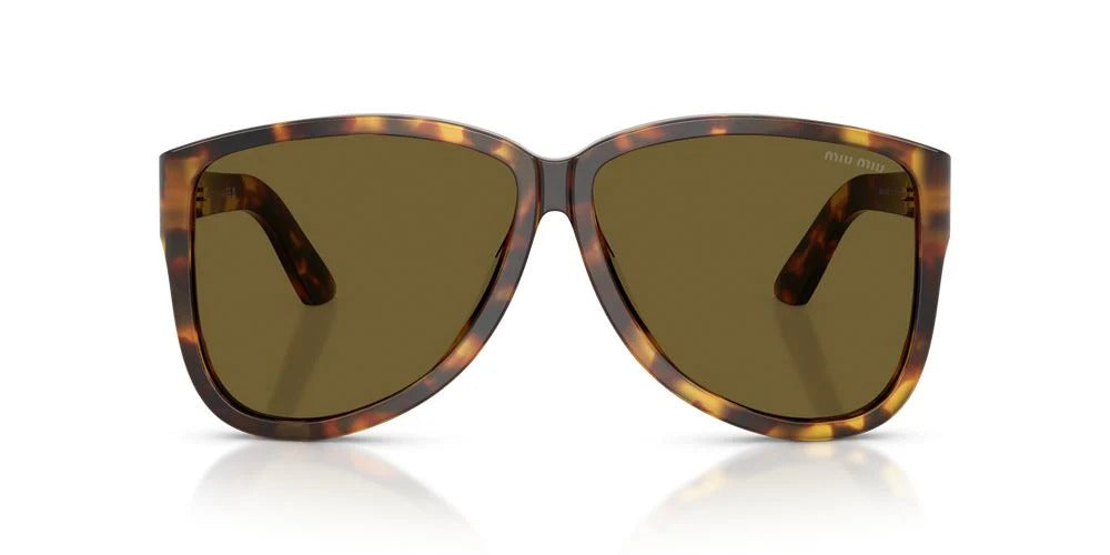 MIu Miu MU A08S 14L09Z Sunglasses Honey Havana / Dark Brown Lens