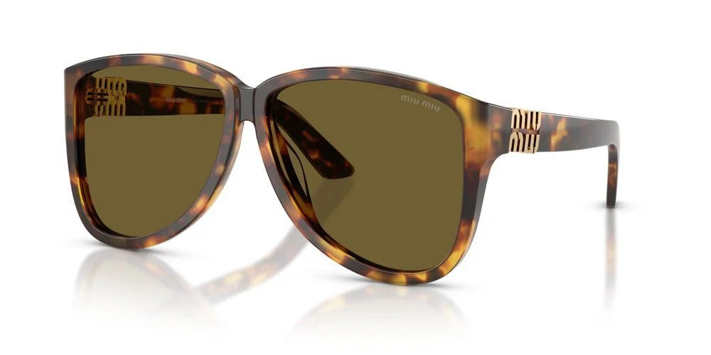 MIu Miu MU A08S 14L09Z Sunglasses Honey Havana / Dark Brown Lens