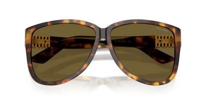 MIu Miu MU A08S 14L09Z Sunglasses Honey Havana / Dark Brown Lens