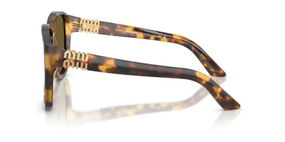 MIu Miu MU A08S 14L09Z Sunglasses Honey Havana / Dark Brown Lens