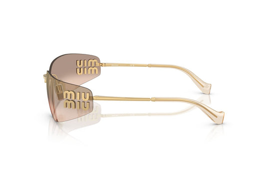 Miu Miu MUA51S 5AK20P 75mm Sunglasses Gold / Bronze Mirror Gradient Lens - image 2