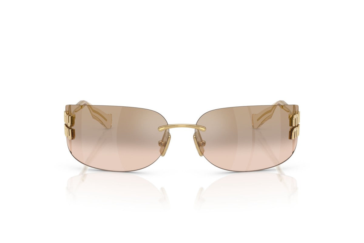 Miu Miu MUA51S 5AK20P 75mm Sunglasses Gold / Bronze Mirror Gradient Lens - image 4