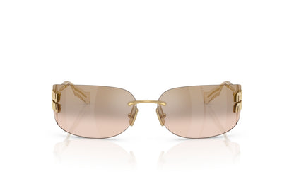 Miu Miu MUA51S 5AK20P 75mm Sunglasses Gold / Bronze Mirror Gradient Lens - image 4
