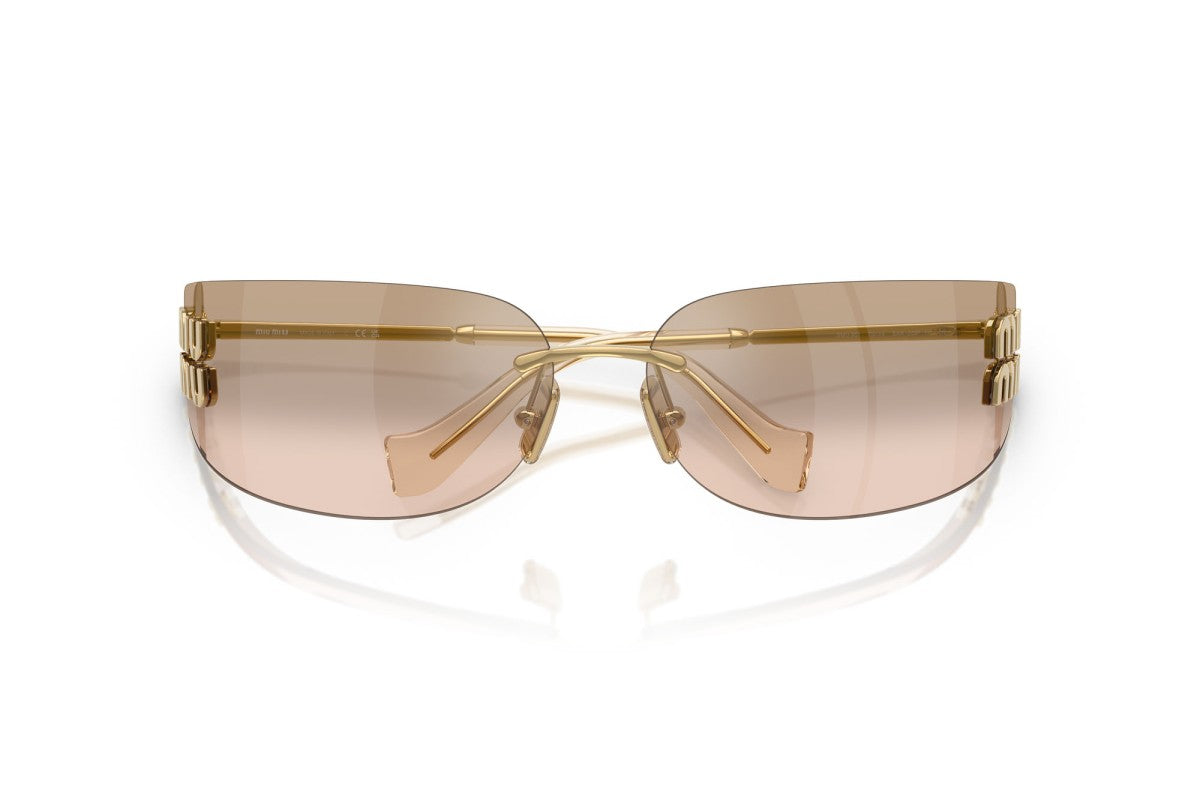 Miu Miu MUA51S 5AK20P 75mm Sunglasses Gold / Bronze Mirror Gradient Lens - image 3