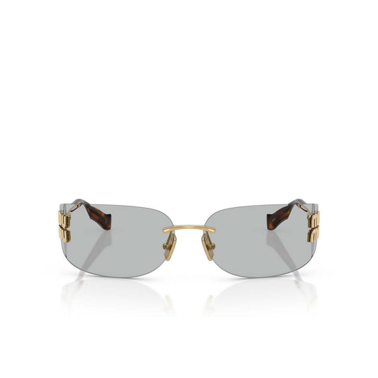Miu Miu MUA51S 5AK50K 75mm Sunglasses Gold / Light Grey Solid Lens - image 2