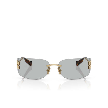 Miu Miu MUA51S 5AK50K 75mm Sunglasses Gold / Light Grey Solid Lens - image 2