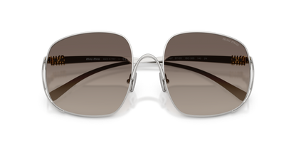 Miu Miu MUA57S 1BC30S 57mm Sunglasses Silver / Grey Gradient Lens - image 4