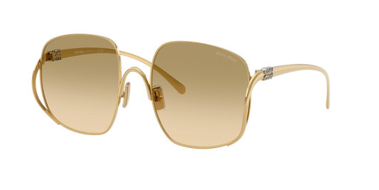 Miu Miu MUA57S 5AK20S 57mm Sunglasses Gold / Yellow Brown Gradient Lens