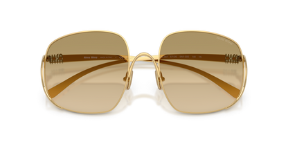 Miu Miu MUA57S 5AK20S 57mm Sunglasses Gold / Yellow Brown Gradient Lens - image 4
