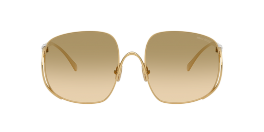 Miu Miu MUA57S 5AK20S 57mm Sunglasses Gold / Yellow Brown Gradient Lens - image 2