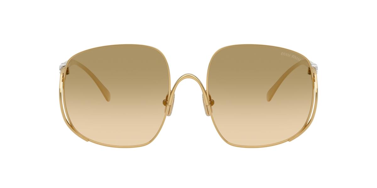Miu Miu MUA57S 5AK20S 57mm Sunglasses Gold / Yellow Brown Gradient Lens - image 2