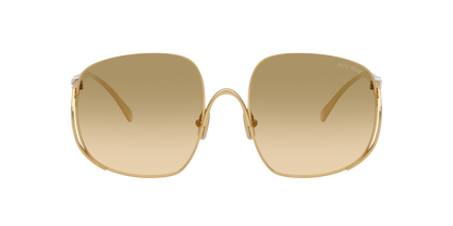 Miu Miu MUA57S 5AK20S 57mm Sunglasses Gold / Yellow Brown Gradient Lens - image 2