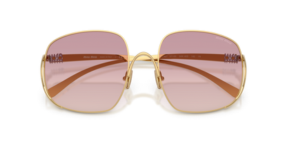Miu Miu MUA57S 5AK40S 57mm Sunglasses Gold / Brown Dark Violet Gradient Lens - image 4