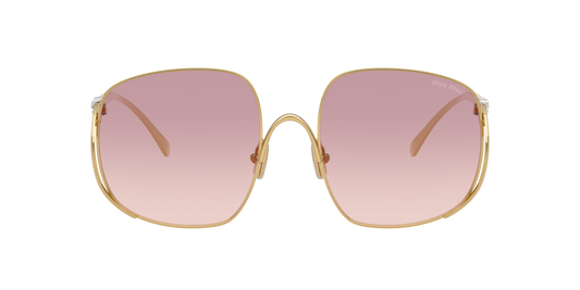 Miu Miu MUA57S 5AK40S 57mm Sunglasses Gold / Brown Dark Violet Gradient Lens - image 2