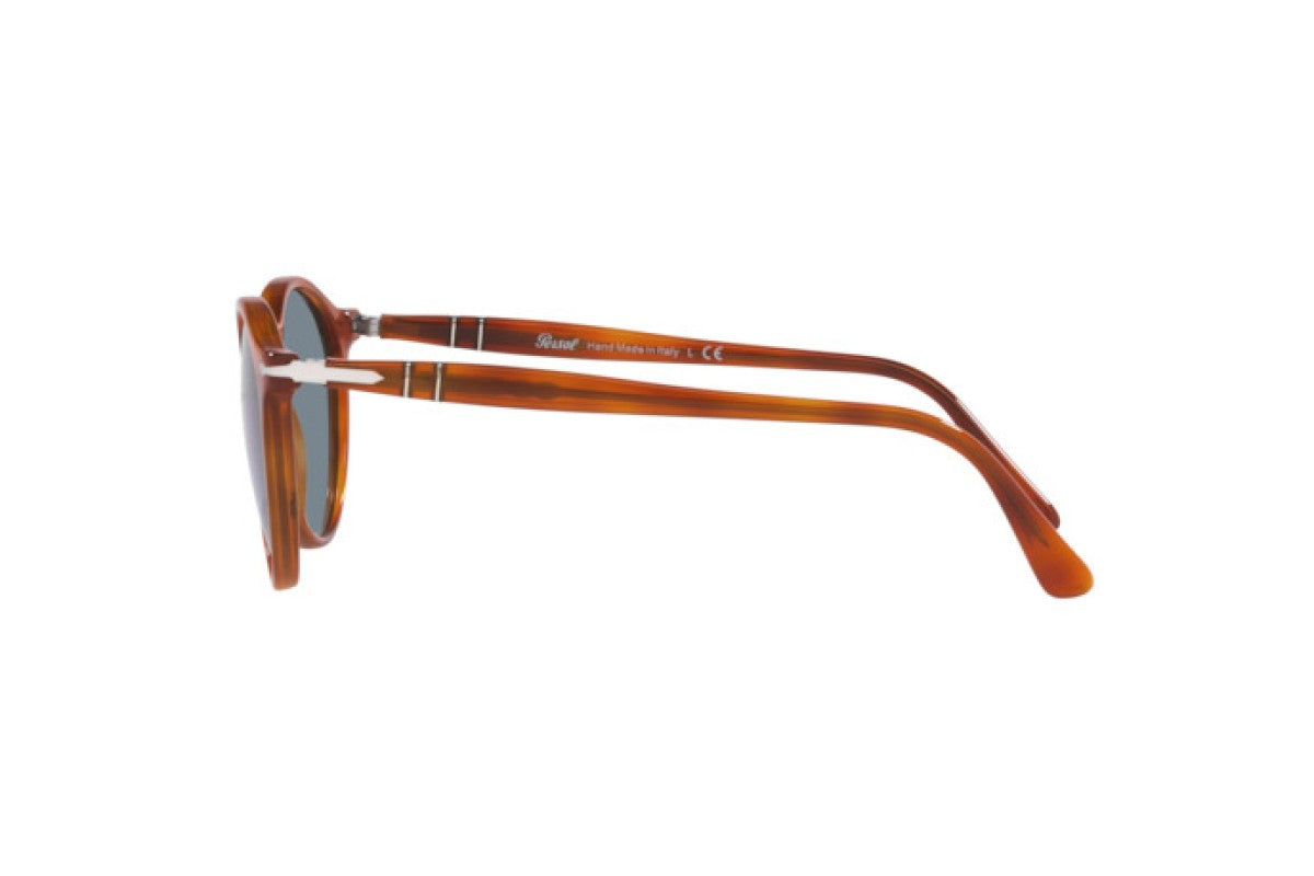 Persol PO3285S 9556 50mm Sunglasses Terra Di Siena / Light Blue Light Mirror Lens - image 3