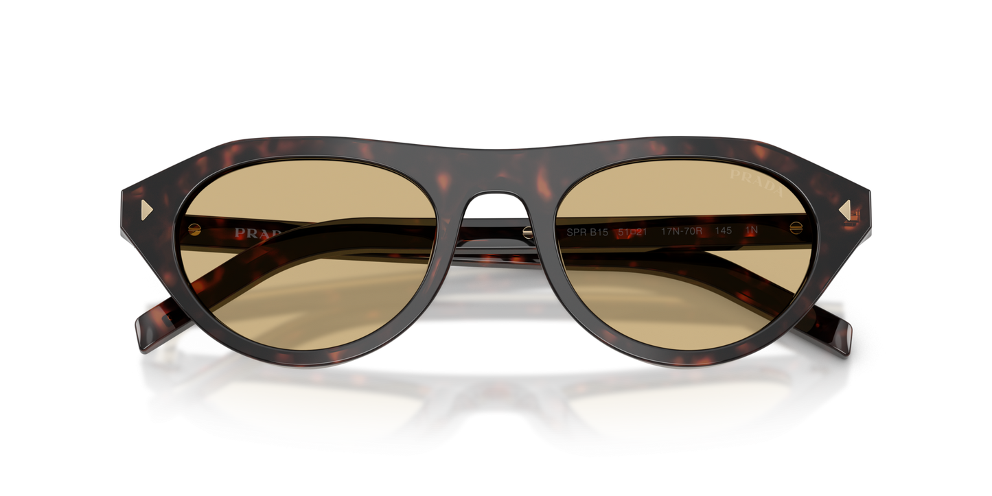 Prada PRB15S 17N70R Sunglasses 51mm Root Tortoise / Light Brown Solid Lens - image 3