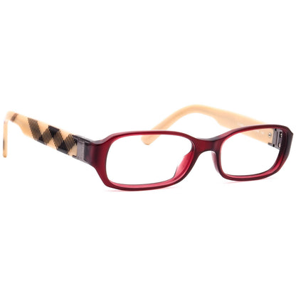 Burberry BE2082 3014 53mm Eyeglasses Red Transparent Burbery Print / Demo Clear Lens - image 2