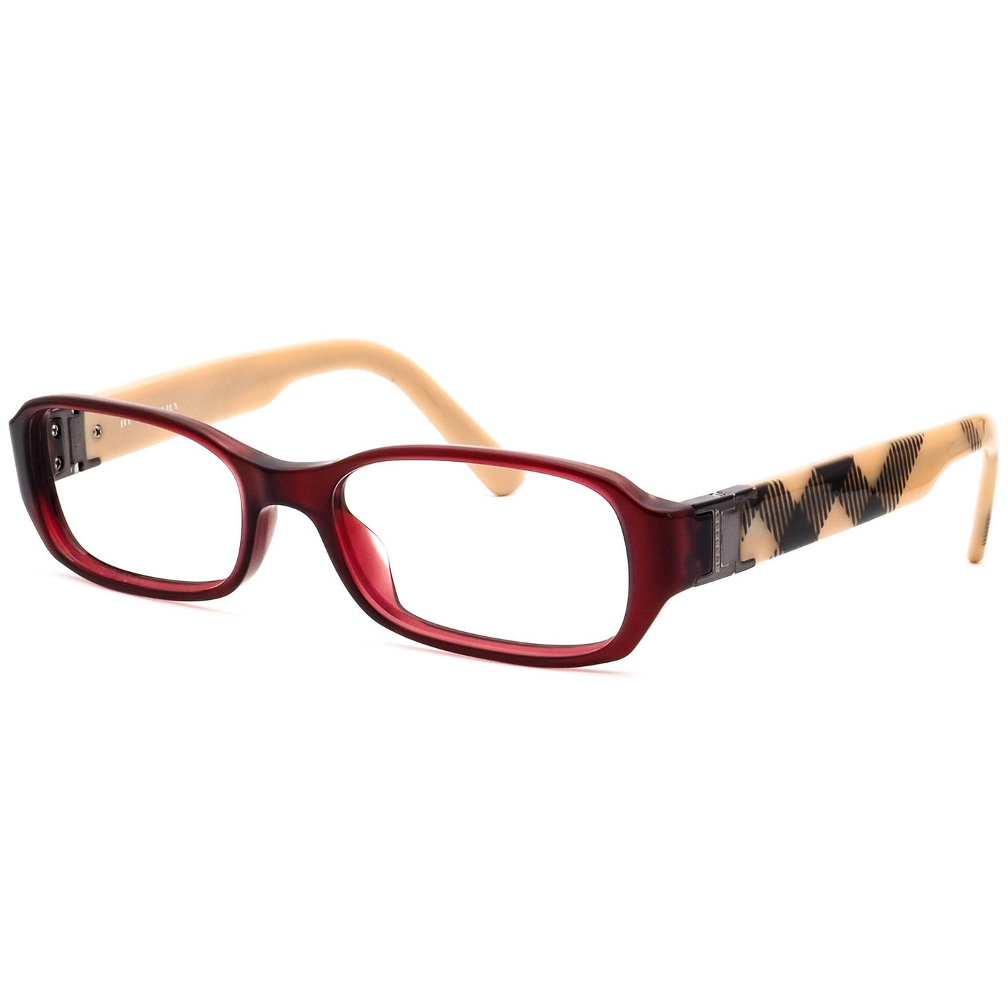 Burberry BE2082 3014 53mm Eyeglasses Red Transparent Burbery Print / Demo Clear Lens
