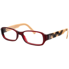 Burberry BE2082 3014 53mm Eyeglasses Red Transparent Burbery Print / Demo Clear Lens