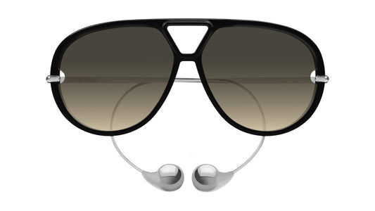 Bottega Veneta BV1273S 010 63mm Sunglasses Black / Brown Gradient Lens - image 2