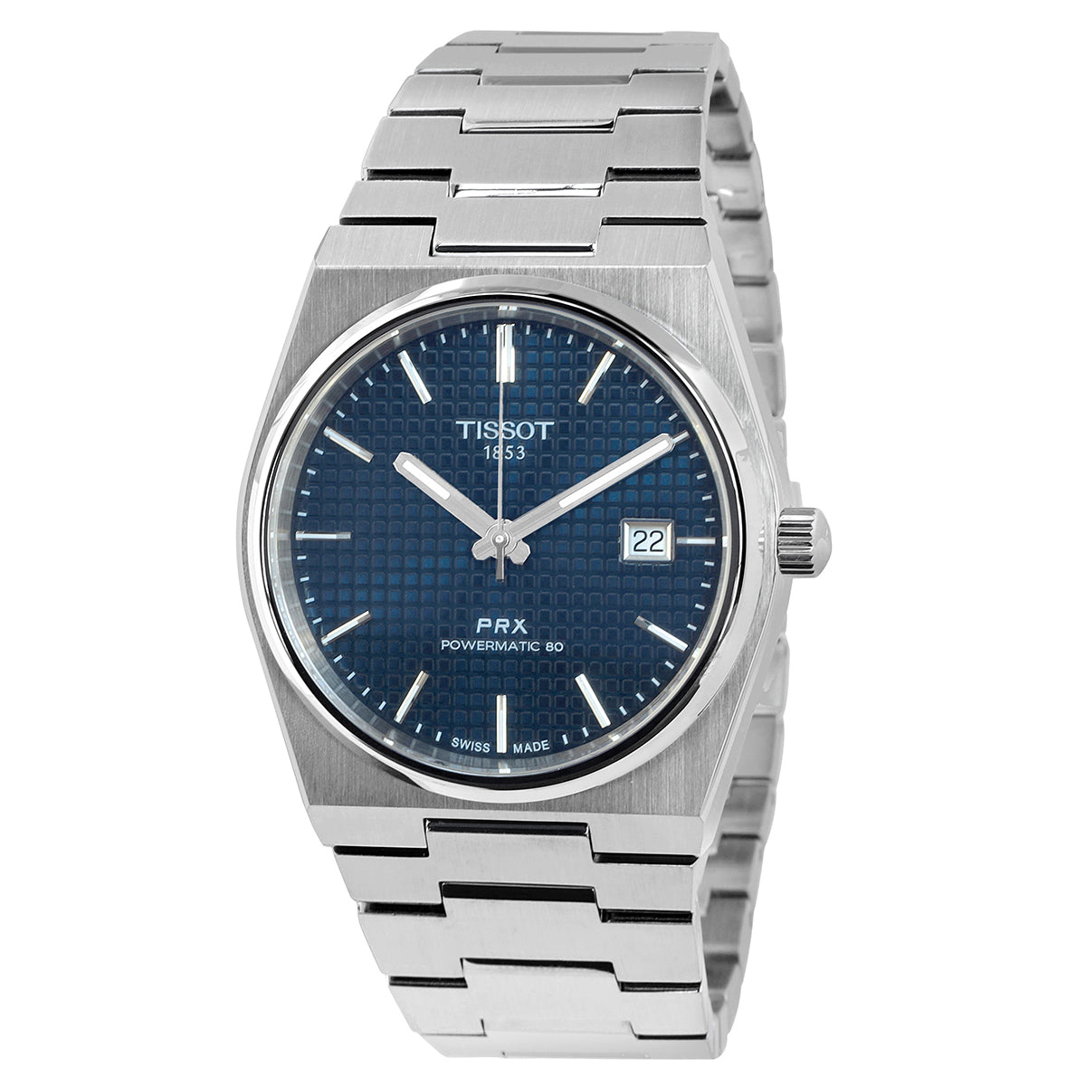 Tissot PRX Powermatic 80 T137.407.11.041.00 Men's Automatic Watch Blue Dial