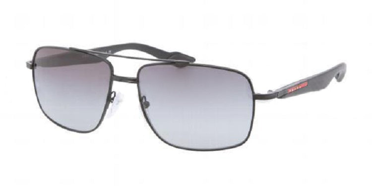 Prada Sport Sunglasses SPS 51MS 1BO-3M1 Black / Grey Gradient Lens