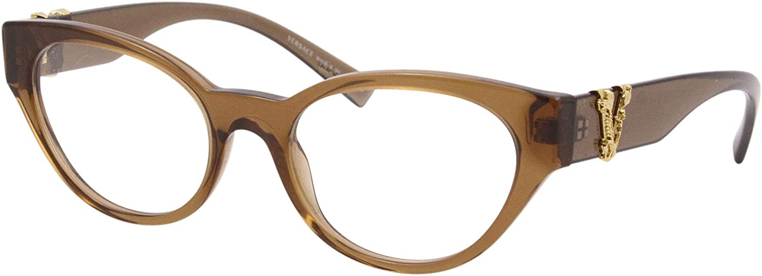 Versace Eyeglasses VE3282 5028 51mm Transparent Brown / Demo Lens