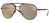 Versace Pilot Sunglasses VE2217 12615A 59mm Matte Black / Light Brown Mirror Dark Gold