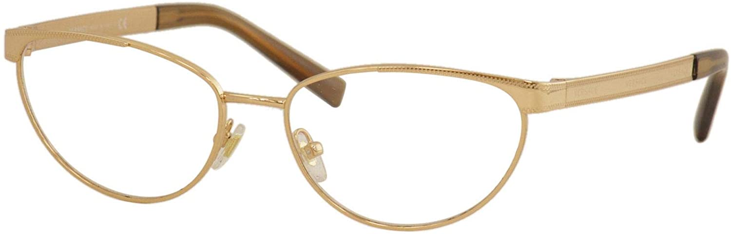 Versace Eyeglasses VE1260 1412 54mm Rose Gold / Demo Lens