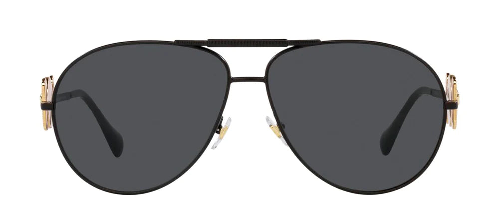 Versace Sunglasses VE2249 126187 65mm Matte Black / Dark Grey Lens