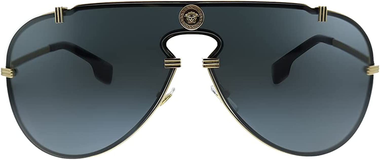 Versace Sunglasses VE2243 10026G 43mm Gold / Light Grey Mirror Silver Lens