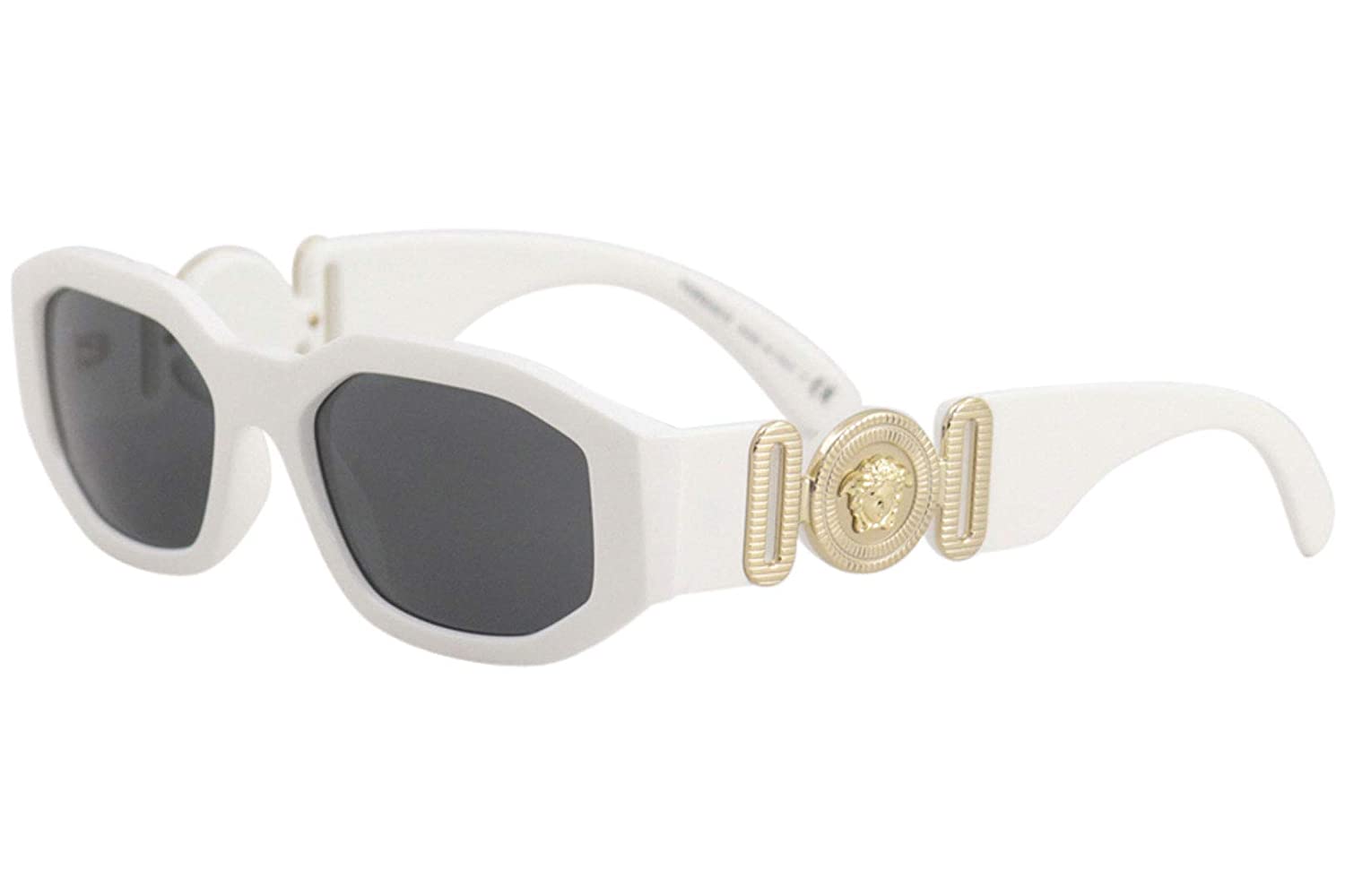 Versace VE4361 401/87 53mm Sunglasses White-Gold / Grey Lens
