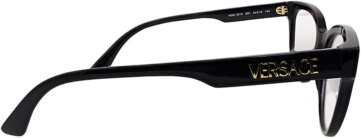 Versace Eyeglasses VE3315 GB1 54mm Black / Demo Lens