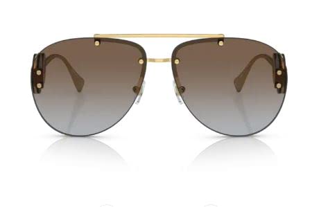 Versace Sunglasses VE2250 148889 63mm Gold / Grey gradient brown Lens