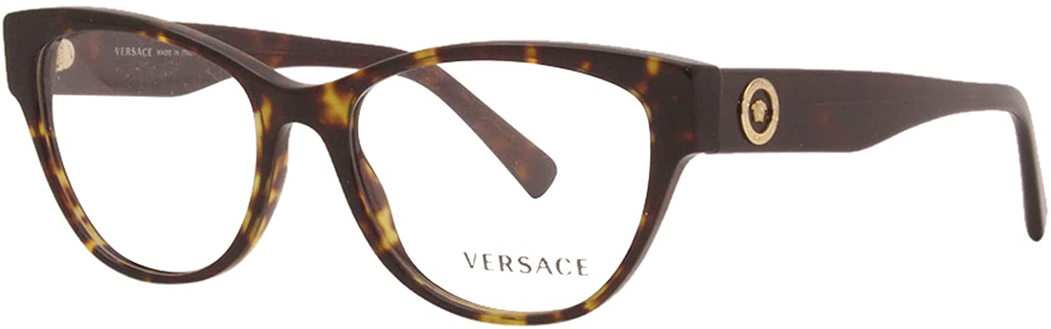 Versace Eyeglasses VE3287 108 53mm Havana / Demo Lens