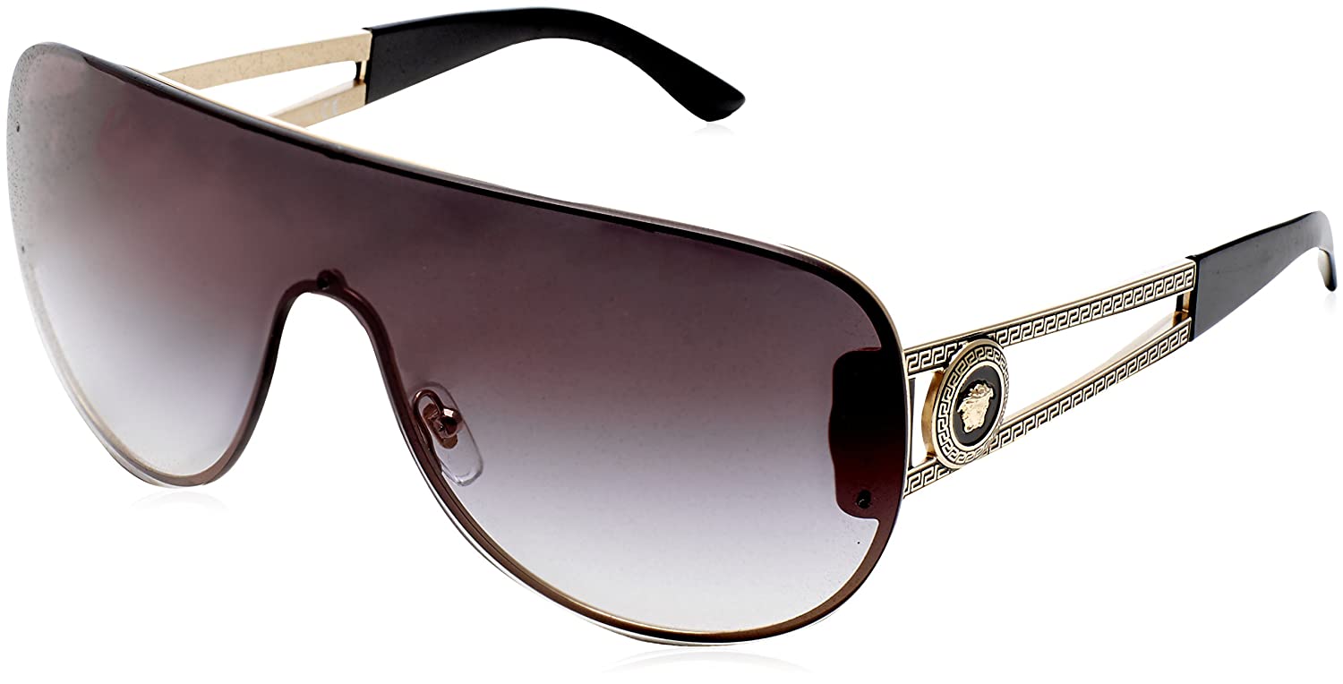 Versace VE2166 12528G Pilot Sunglasses Pale Gold / Grey Gradient Lens