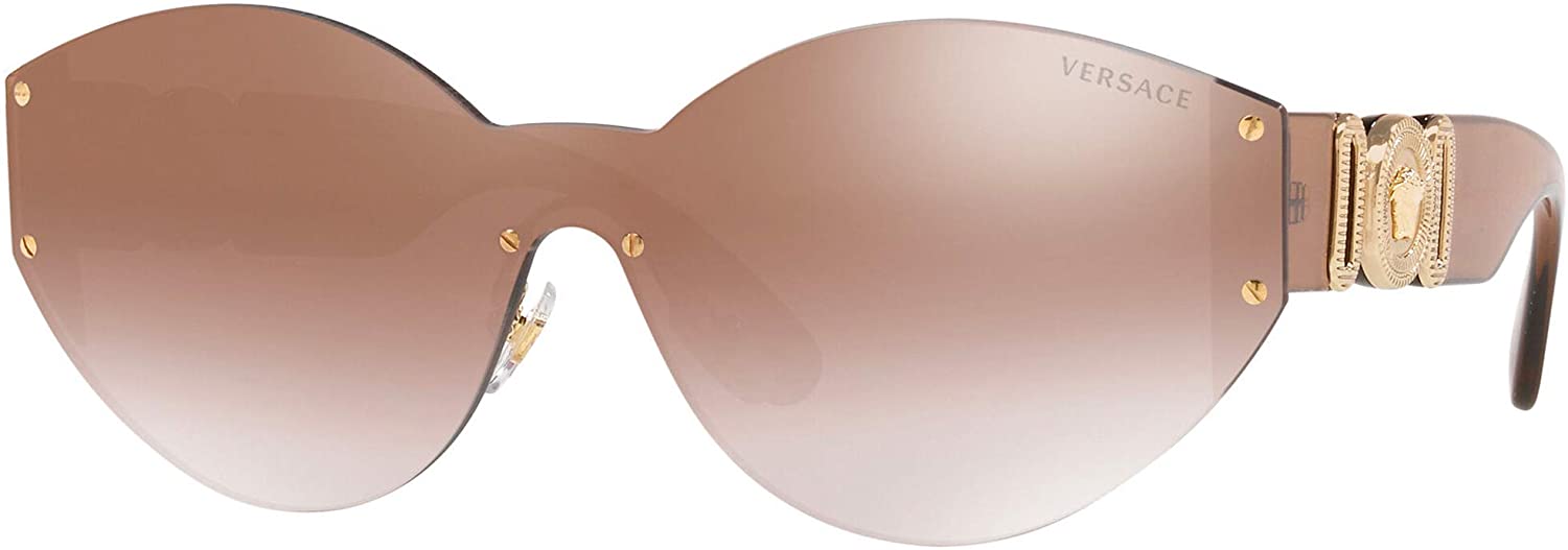 Versace Sunglasses VE2224 5340-6K 46mm Pale Gold / Violet Gradient Mirror Lens