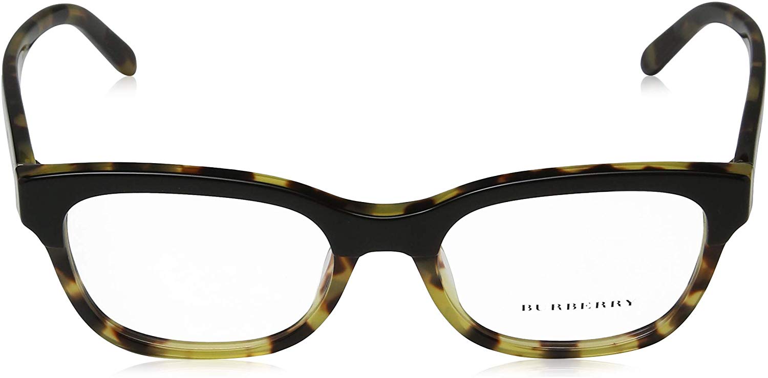 Burberry Eyeglasses BE2257-3649 53mm Top Black on Havana / Demo Lens [53-18-140]