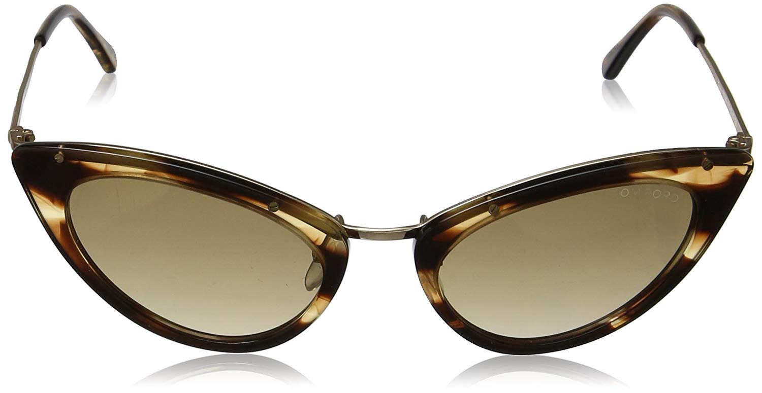 Tom Ford Grace TF 349 47G Sunglasses Gold-Light Brown / Brown Mirror Lens