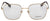 Burberry Eyeglasses BE1347 1309 52mm Pale Gold / Demo Lens