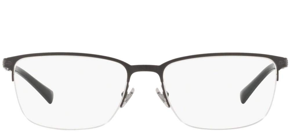 Versace Eyeglasses VE1263 1009 55mm Matte Black / Demo Lens