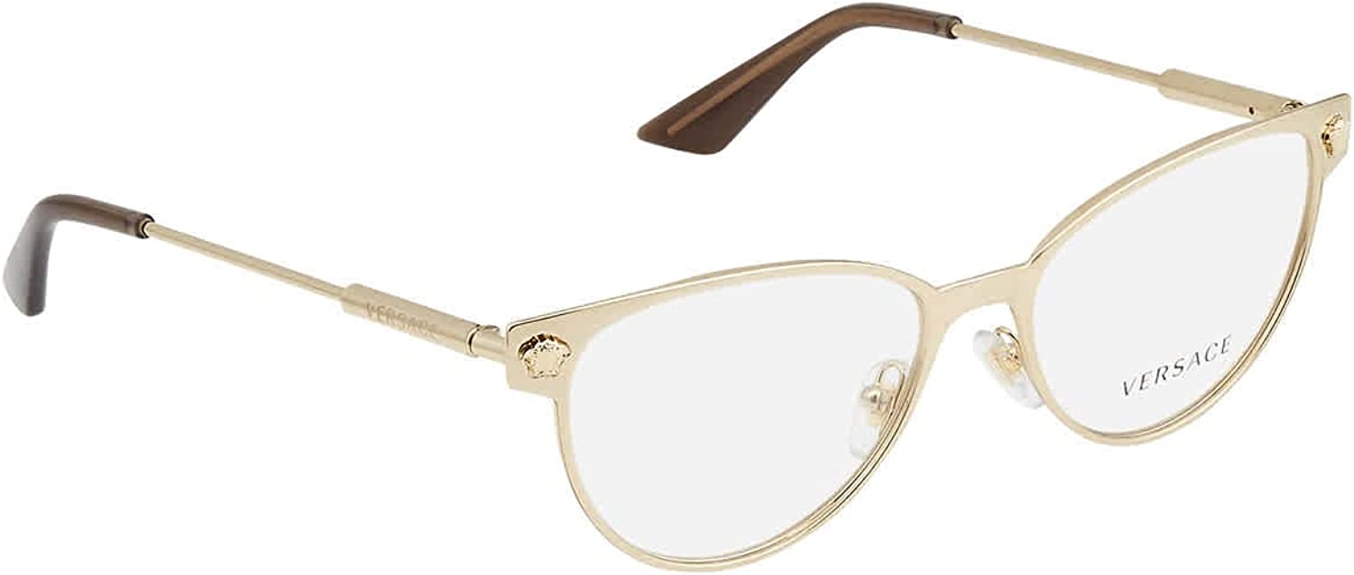 Versace Eyeglasses VE1277 1252 54mm Pale Gold / Demo Lens