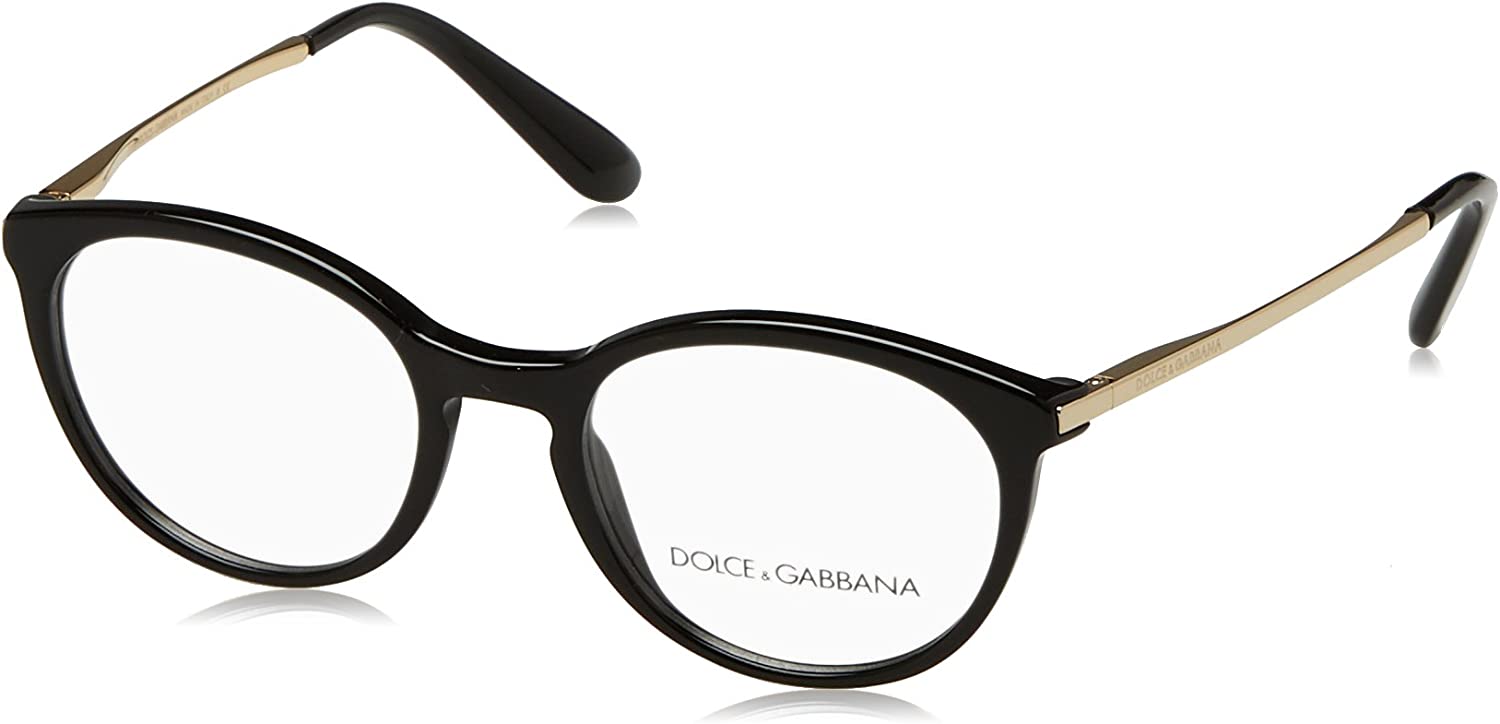 Dolce & Gabbana Eyeglasses DG3242 501 50mm Black / Demo Lens