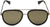 Gucci Sunglasses GG0062S-001 57mm Gold-Black / Flash Lens