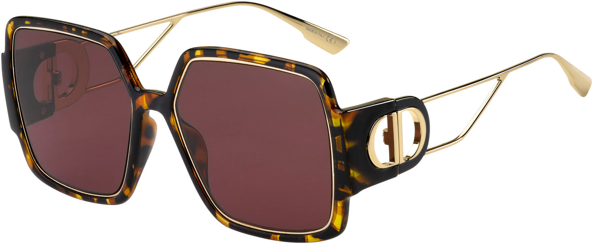 Dior Sunglasses 30MONTAIGNE2 EPZ-U1 57mm Yellow Red Havana / Red Lens