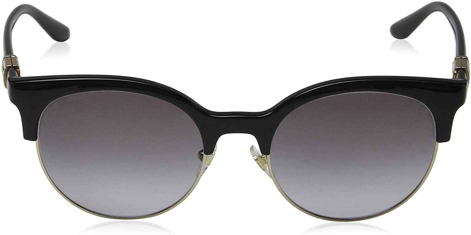 Versace Sunglasses VE4326B GB111 53mm Black-Pale Gold / Grey Gradient Lens